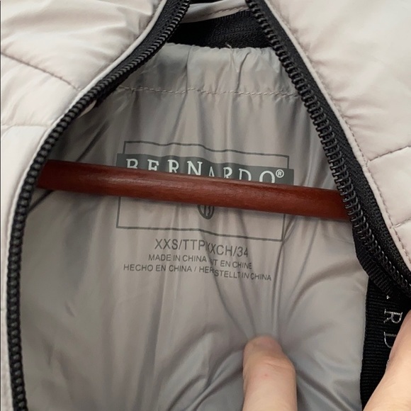 Bernardo Front Zip Hooded Fleece Lined Jacket - Picture 3 of 7